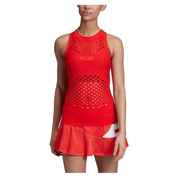 Adidas by Stella McCartney Tops - adidas Stella McCartney Court Seamless Sleeveless T-Shirt, Red, Size L